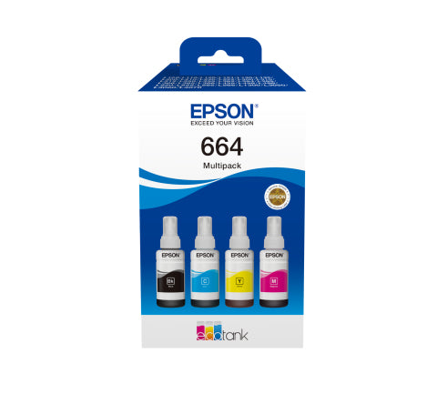 Epson Ink 664 / C13T66464A BK,C,M,e Multipack